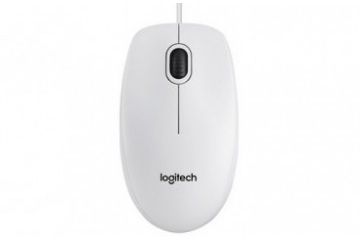 miške LOGITECH Miška Logitech OEM B100 Optical mouse, bela, USB