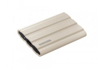 diski SSD SAMSUNG Zunanji SSD 1TB Type-C USB 3.2 Gen2 NVMe, IP65, Samsung T7 Shield, bež, MU-PE1T0K
