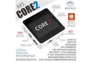 m5stack M5STACK M5Stack Core2 ESP32 IoT Development Kit, M5STACK K010