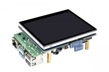  WAVESHARE 3.5inch HDMI Capacitive Touch IPS LCD Display (E), 640×480, Audio jack, Waveshare 21915
