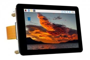  WAVESHARE 10.1inch Capacitive Touch Screen LCD (F) with Case, US PLUG, 1024×600, HDMI, Various Systems & Devices Support, Waveshare 22793