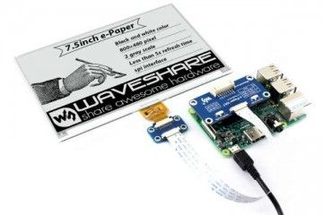 e-paper WAVESHARE 800×480, 7.5inch E-Ink display HAT for Raspberry Pi, Waveshare 13504