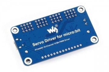 dodatki WAVESHARE Servo Driver for micro:bit, 16-Channel, 12-bit, I2C, Waveshare 15072