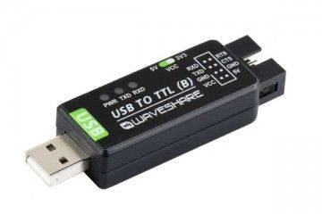 WAVESHARE Industrial USB TO TTL Converter, Original CH343G Onboard, Multi Protection & Systems Support, Waveshare 21550