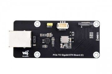 HATs WAVESHARE PCIe TO Gigabit ETH Board (C) For Raspberry Pi 5, Supports Raspberry Pi OS, Driver-Free, Plug And Play, Raspberry Pi 5 PCIe Adapter, Waveshare 26848