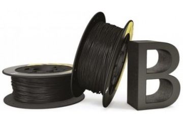  3D SYSTEMS 1.75mm 3D Printer Filament Black, 1kg PLA, BQ, 05BQFIL026