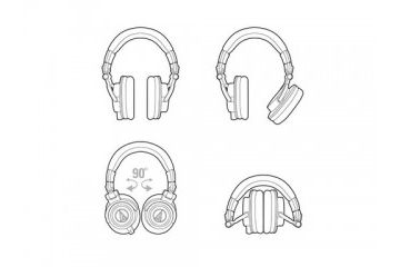 slušalke in mikrofoni AUDIO-TECHNICA Slušalke Audio-Technica ATH-M50XWH