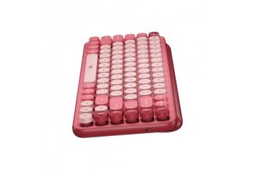 tipkovnice LOGITECH Tipkovnica Logitech POP Keys z EMOJI, mehanska, roza, SLO g.