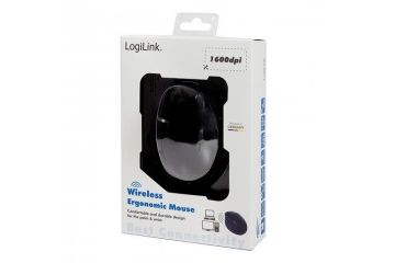 miške  Miška Logilink Wireless Ergonomic Vertical, 1600dpi, črna