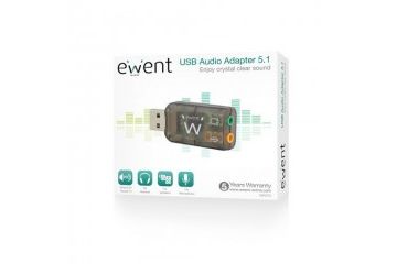 zvočne kartice EWENT Zvočna kartica USB Virtual 5.1 3D, Ewent