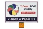 e-paper WAVESHARE 7.3inch ACeP 7-Color e-Paper E-Ink Raw Display, 800×480 Pixels, Waveshare 23433