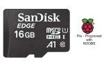 sd kartice RASPBERRY PI 16GB Micro uSD Card Pre-Programmed with NOOBS_v3_7_0_with_Raspbian, Sandisk SDSDQAD-016G, SC0250GM 